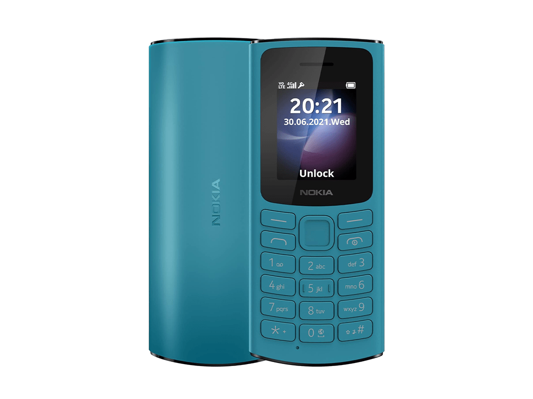 Nokia 105 4G DS Feature Phone - Blue in Qatar