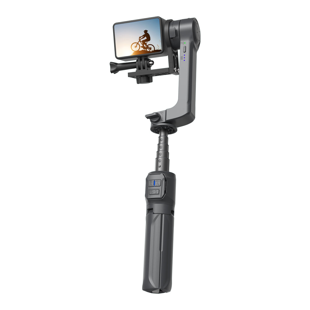 Porodo 2-Axis Gimbal Stabilizer - Black | Smooth Video Footage