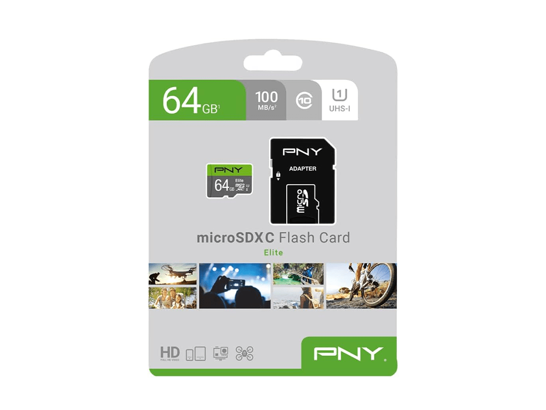 PNY 64GB Elite Class 10 U1 MicroSDXC Flash Memory Card in Qatar