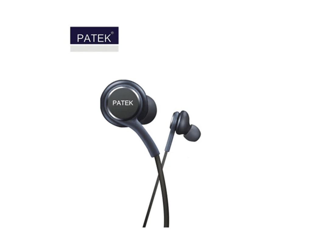 Patek P-555 Handsfree Wired Headset With Mic - Black in Qatar