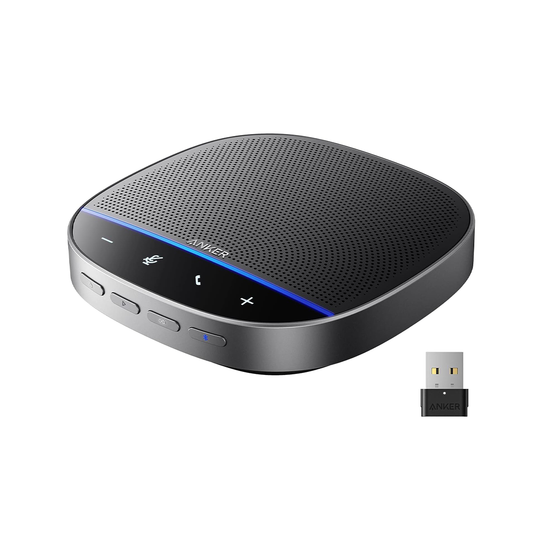 Anker PowerConf S500 Speakerphone with Zoom Rooms and Google Meet Certifications, USB-C Speaker