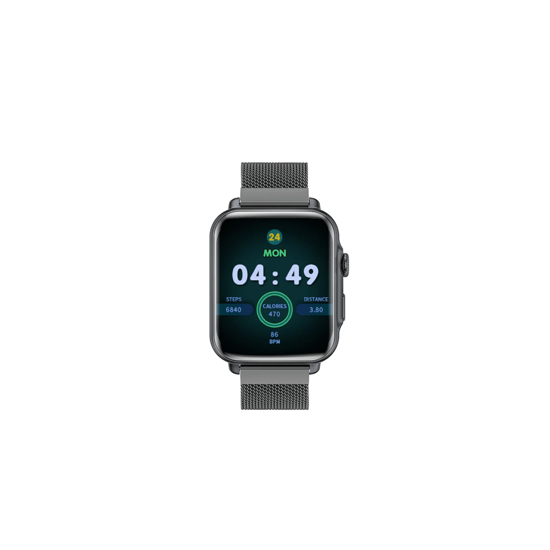 Promate ProWatch-B18 SuperFit™ Smartwatch With Handsfree Support - Graphite in Qatar