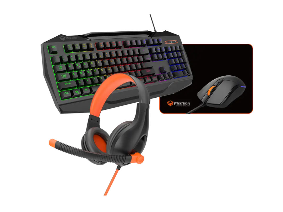 Meetion C490 4 IN 1 PC Gaming Kit - Gaming Keyboard & Mouse, Gaming Headset & Mouse pad Meetion C490 4 IN 1 PC Gaming Kit - Gaming Keyboard & Mouse, Gaming Headset & Mouse pad