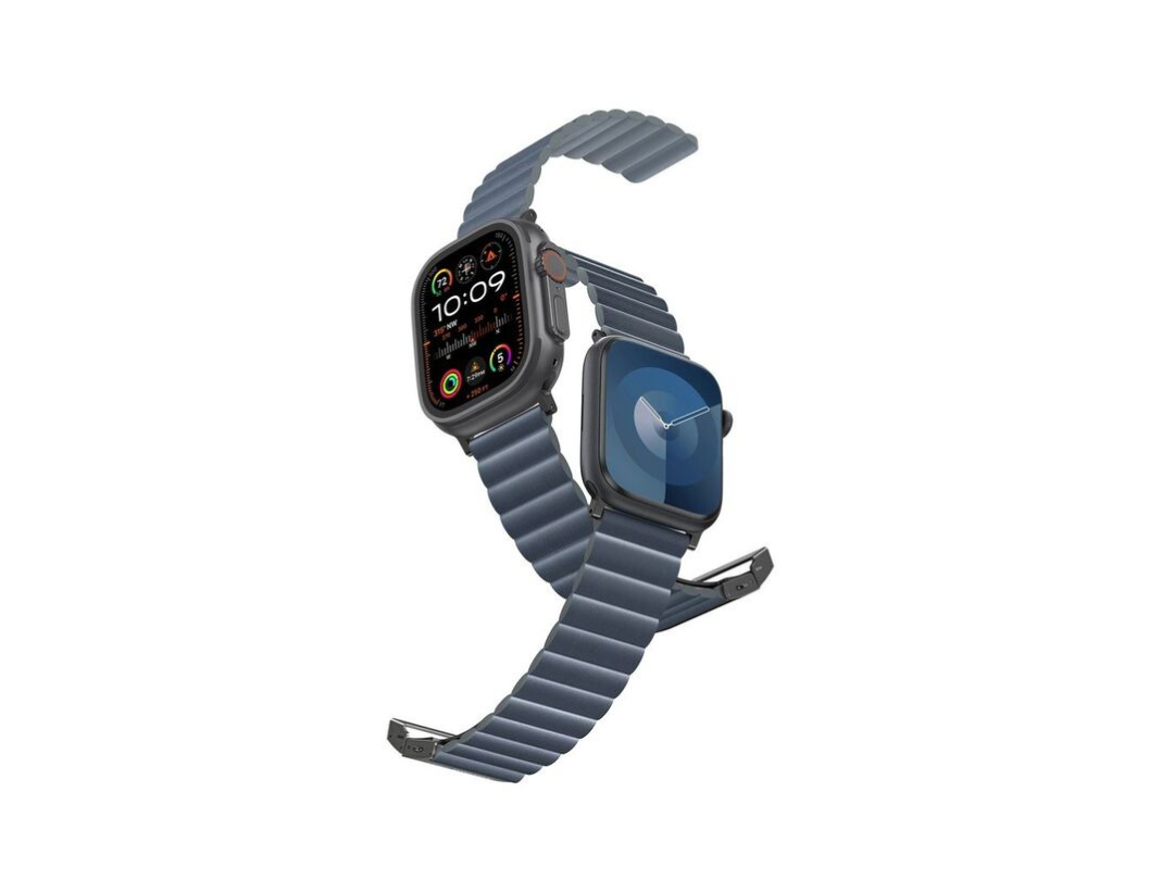 Amazing Thing Leather Strap for Apple Watch 49/45mm - Blue