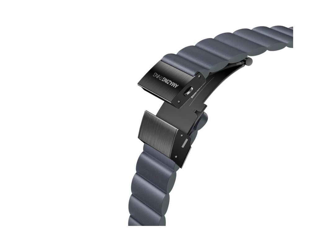 Amazing Thing Leather Strap for Apple Watch 49/45mm - Blue