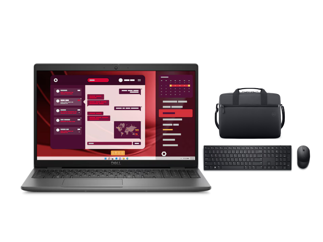 Dell Latitude 3550 Laptop, Wireless Keyboard, Wireless Mouse & Bag Bundle - 15.6 