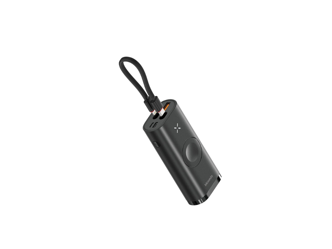 Moxedo Porta-Link Ultra Compact Power Bank 30W PD 3.0 10,000mAh Magnetic Wireless Charging for iWatch Series -Black