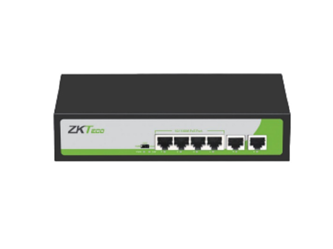 ZKTECO 4 Port PoE Switch 10/100 Mbps – PE042-55-C