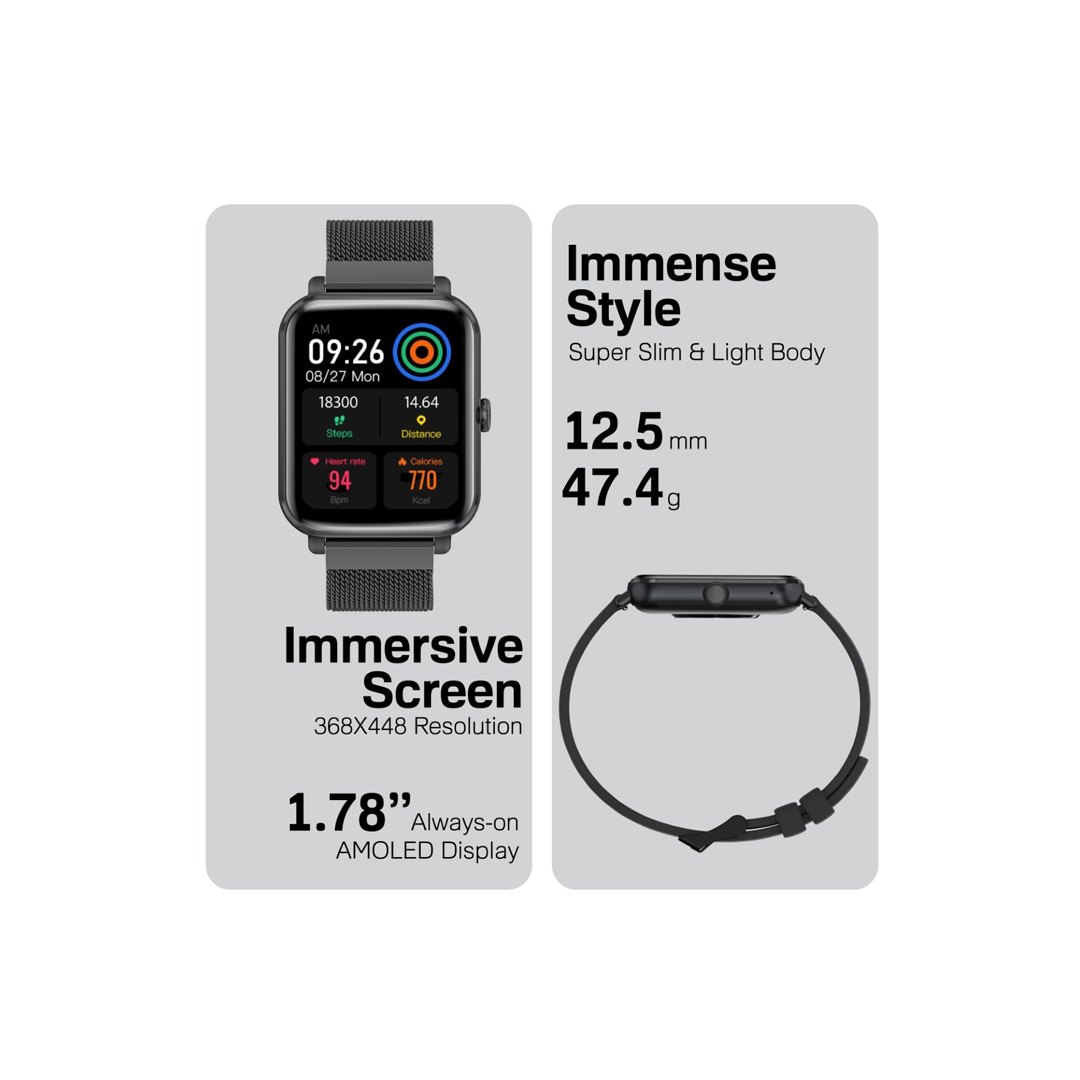 Promate IP68 Fitness Tracker Smart Watch with 1.78 Display in Qatar