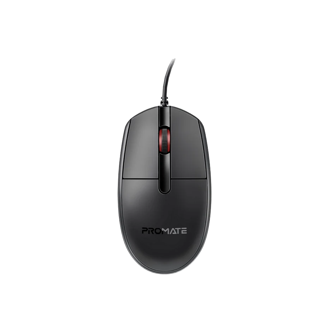 Promate Wired Optical Mouse with USB
