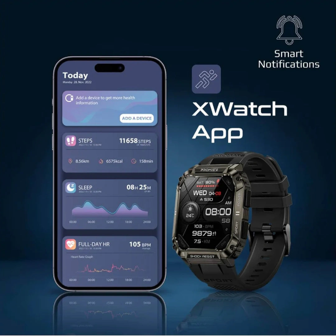 Buy Promate XWatch-S19 ActivLife™ Smartwatch with Wireless BT Calling ...