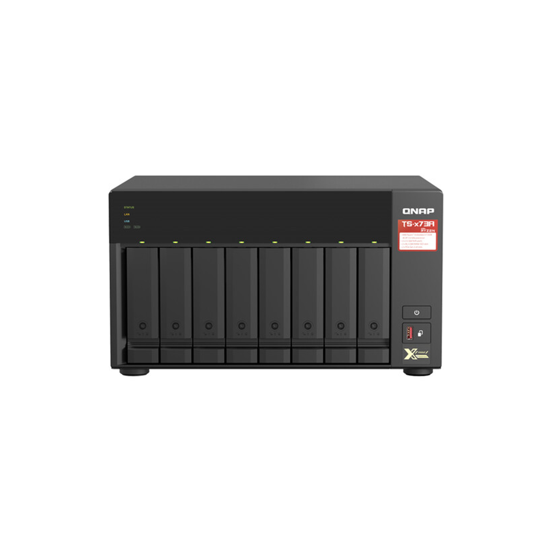 QNAP TS-873A 8-Bay NAS Enclosure with QSW-1105-5T Network Switch