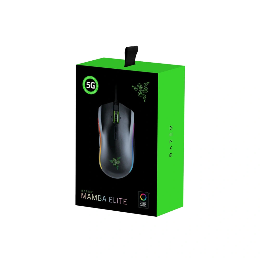 Razer Mamba Elite Right - Handed Wired Gaming Mouse with Extended Razer Chroma RGB Lighting in Qatar