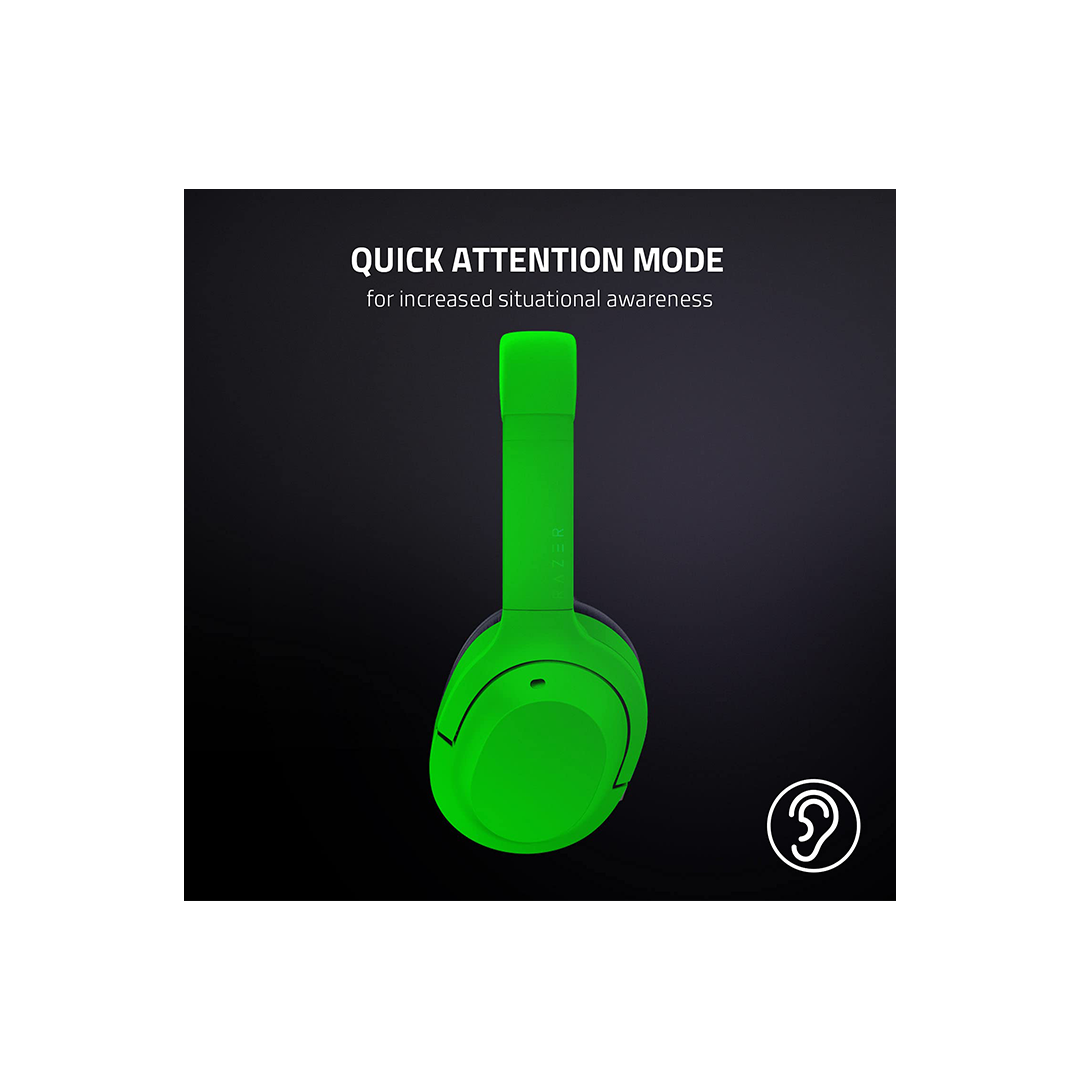 Razer Opus X - Active Noise Cancellation Gaming Wireless On Ear Headset - Green in Qatar