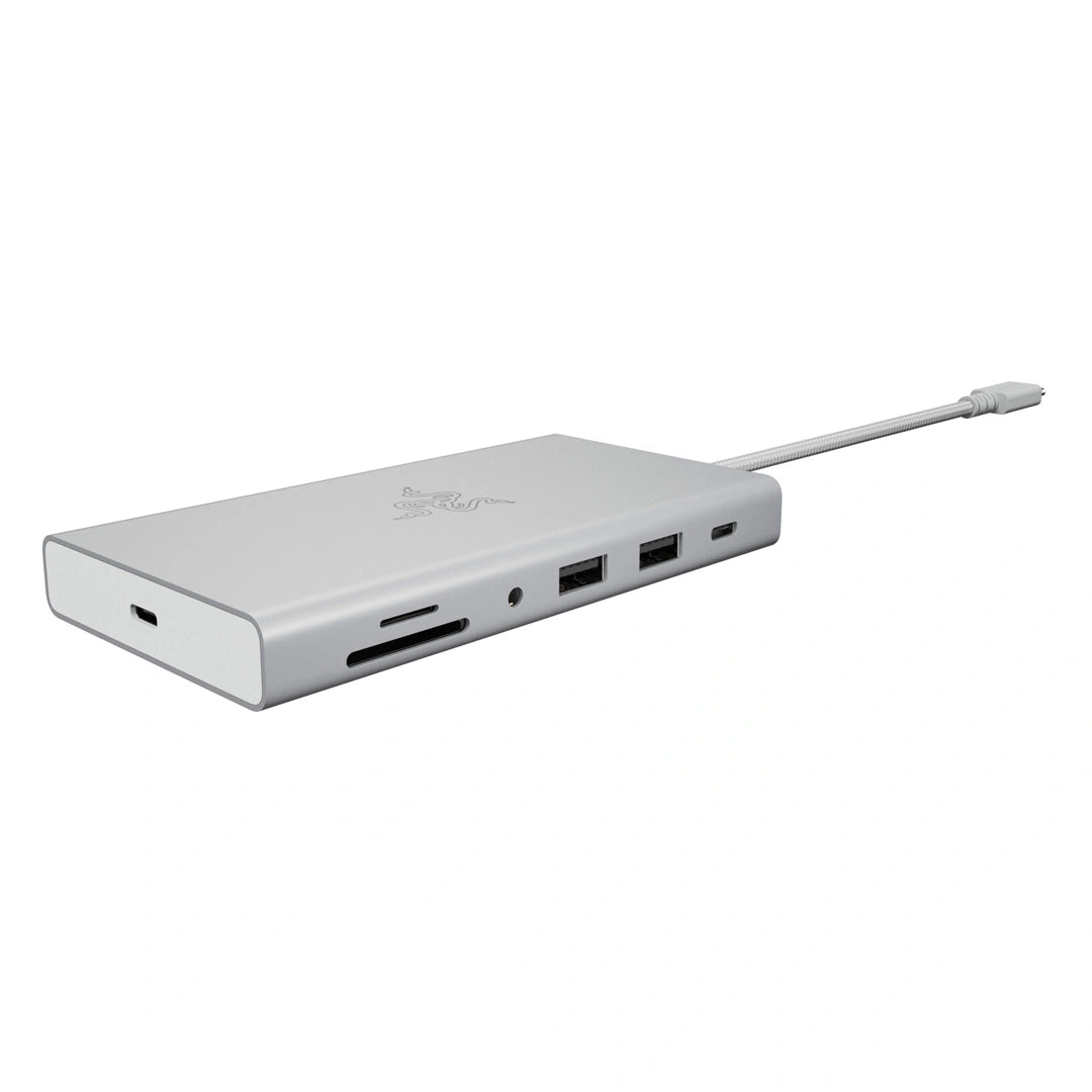 Razer USB-C Dock, 11-Ports, 4K 60Hz Display Output -  Mercury Edition