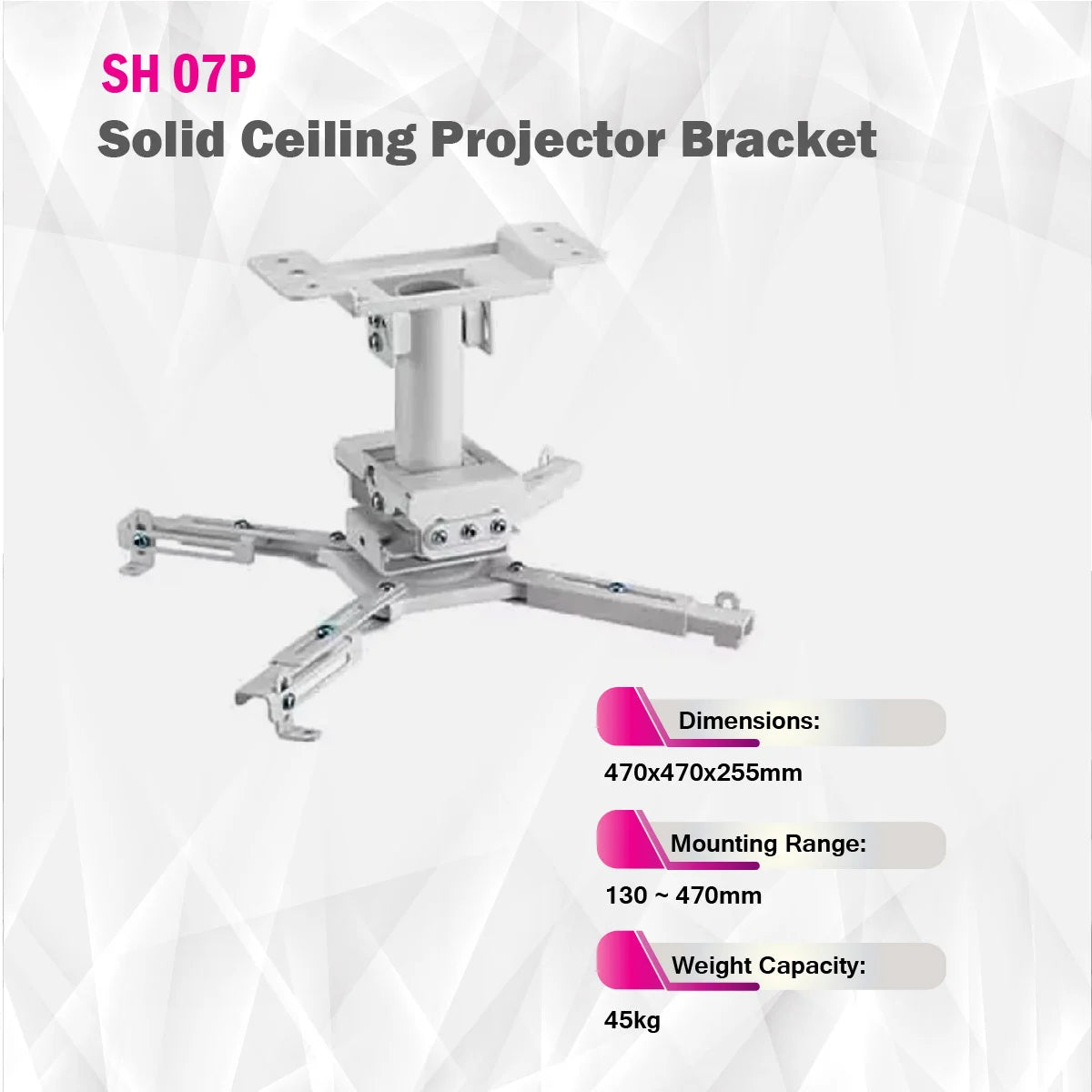 SkillTech - SH 07P - Solid Ceiling Projector Bracket