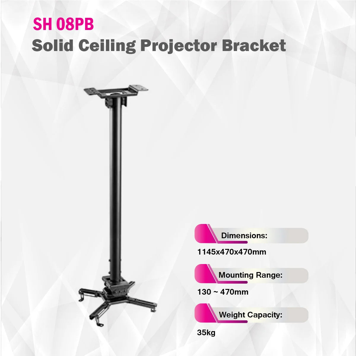 SkillTech - SH 08PB - Solid Ceiling Projector Bracket