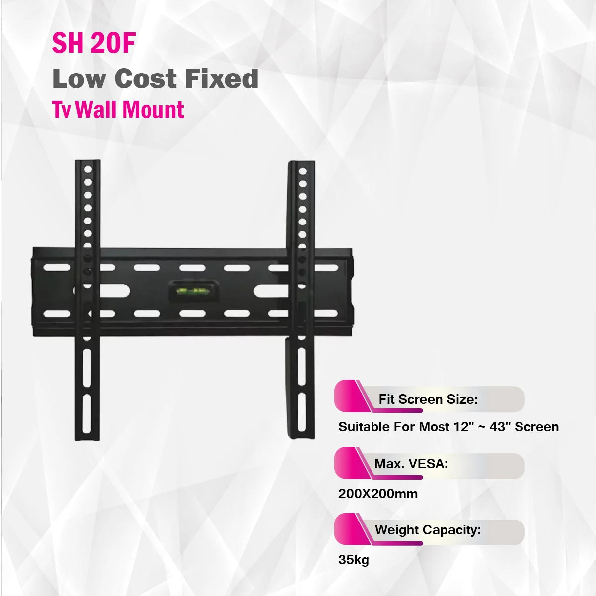 Skill Tech SH 20F - Low Cost Fixed TV Wall Mount