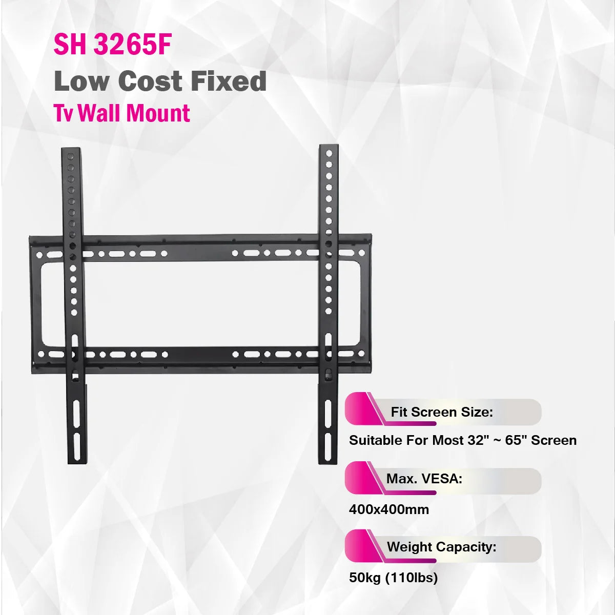 Skill Tech SH 3265F - Low Cost Fixed TV Wall Mount
