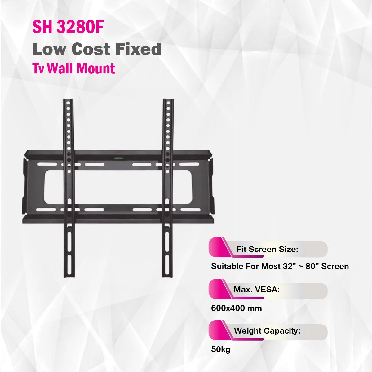 Skill Tech SH 3280F - Low Cost Fixed TV Wall Mount