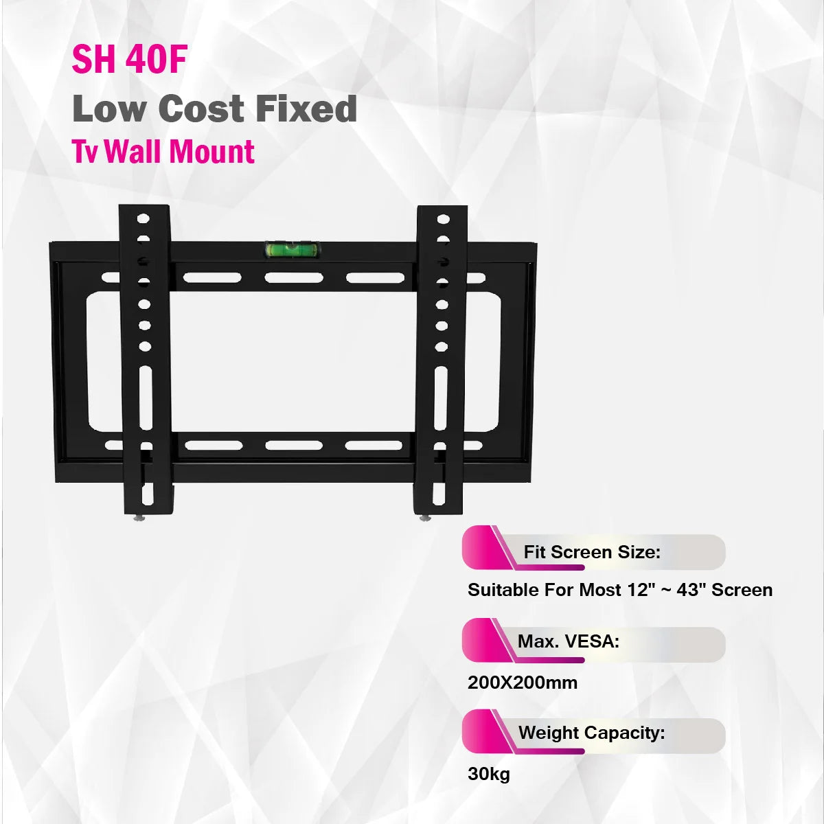 Skill Tech SH 40F - Low Cost Fixed TV Wall Mount