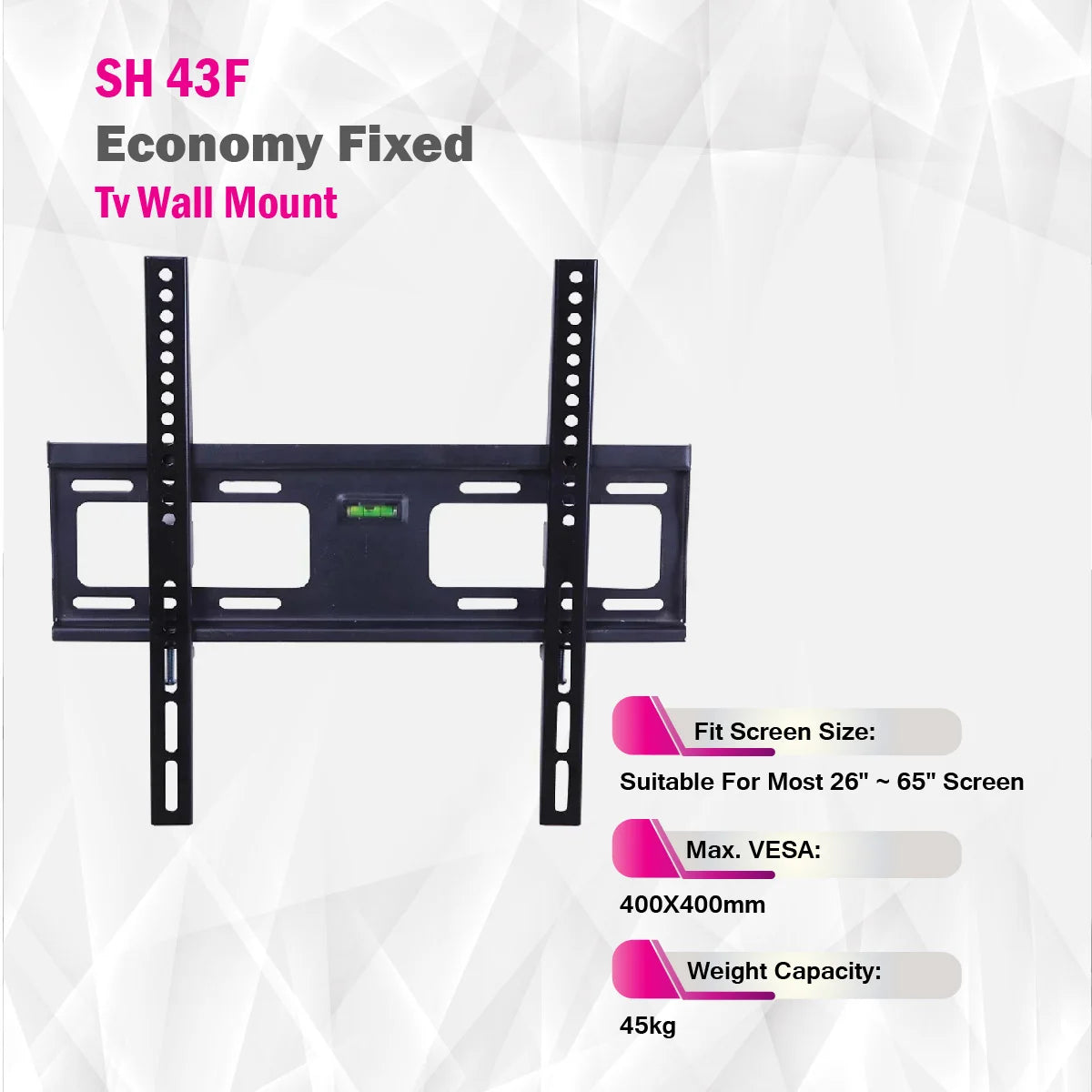 حامل جداري ثابت للتلفزيون من Skill Tech SH 43F حامل جداري ثابت للتلفزيون من Skill Tech SH 43F