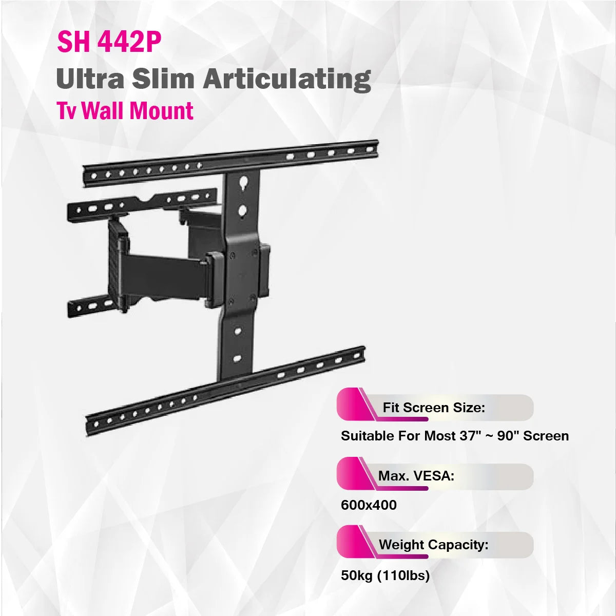 SkillTech - SH 442H - Ultra Slim Articulating Tv Wall Mount