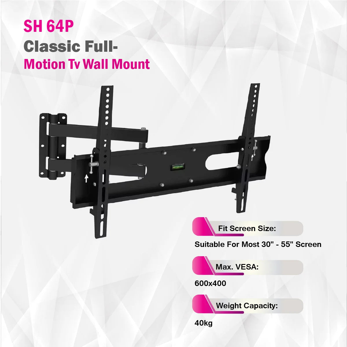 Skill Tech SH 64P - Classic Full-Motion Tv Wall Mount