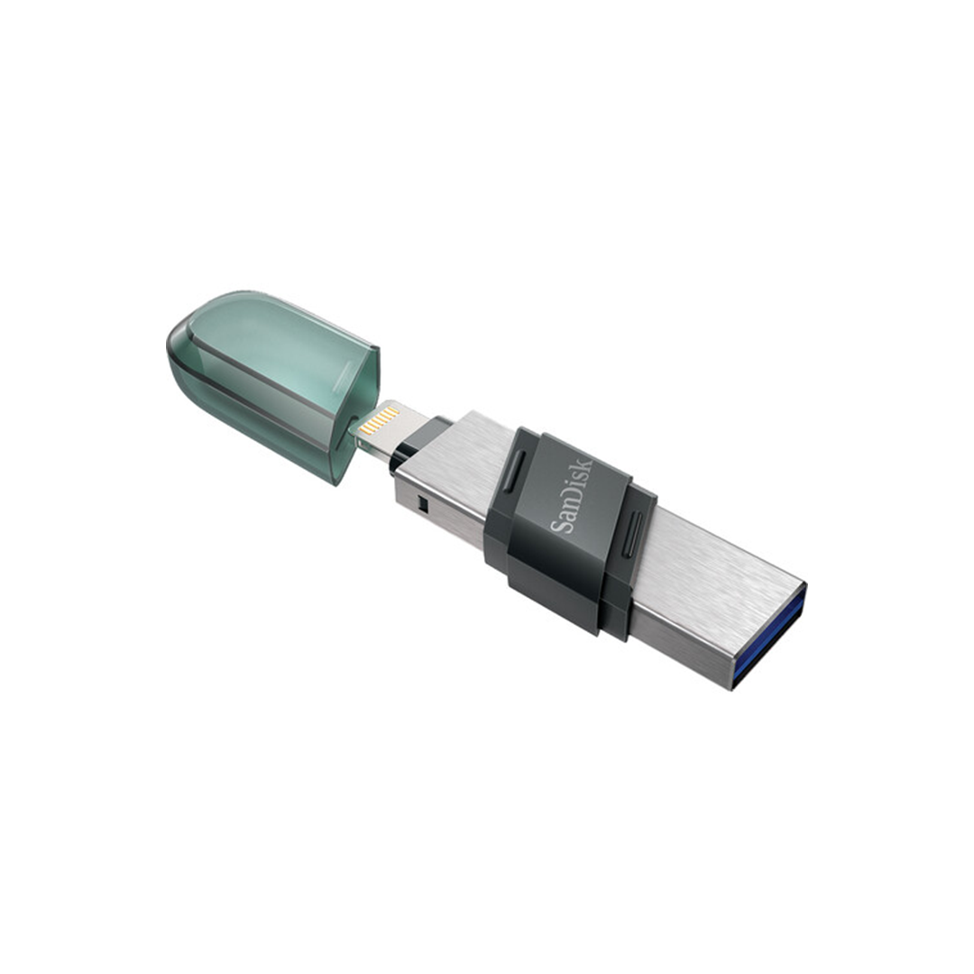 SanDisk iXpand USB 3.0 Flash Drive Flip 128GB for iOS and Windows, Metalic in Qatar