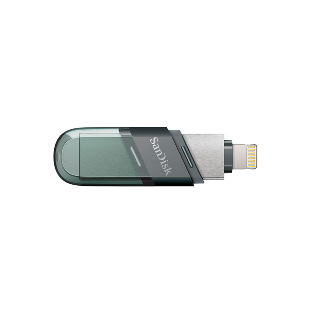 SanDisk iXpand USB 3.0 Flash Drive Flip 256GB for iOS and Windows, Metalic in Qatar