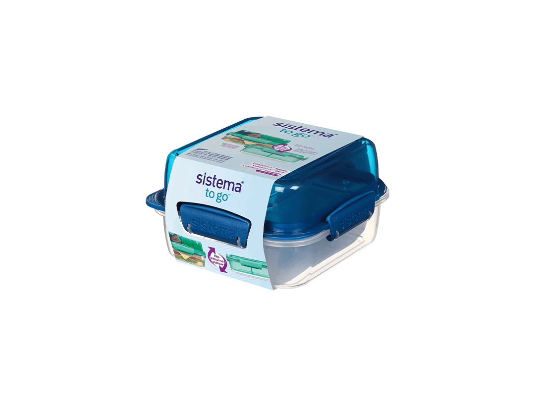 Sistema 1.24L LunchStack TO GO Square Lunch Box in Qatar