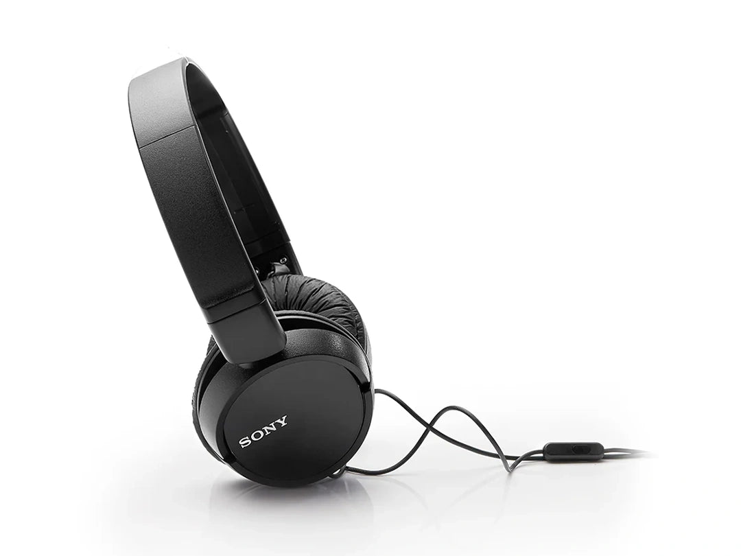 Sony Wired On-Ear Headphones with Mic - Black in Qatar