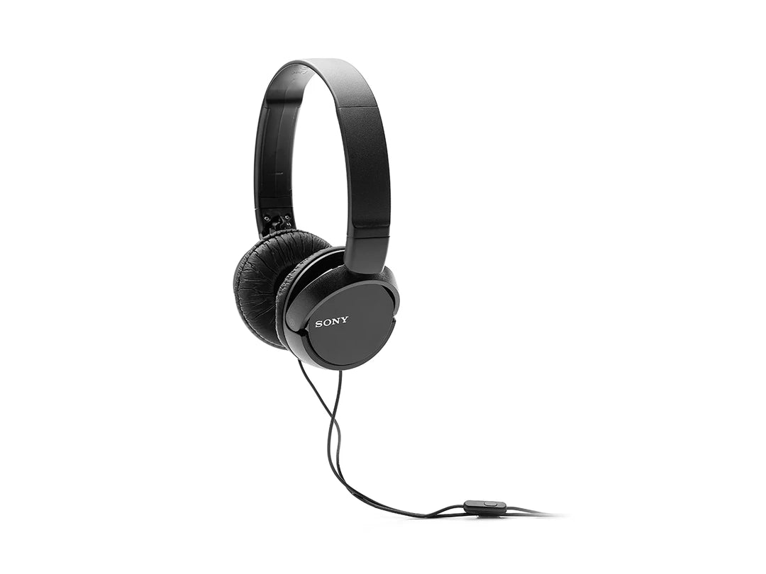 Sony Wired On-Ear Headphones with Mic - Black in Qatar