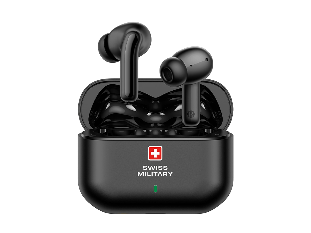 Swiss Military Delta 3 True Wireless Earbuds with ANC - Black in Qatar