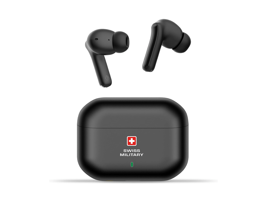 Swiss Military Delta 3 True Wireless Earbuds with ANC - Black in Qatar