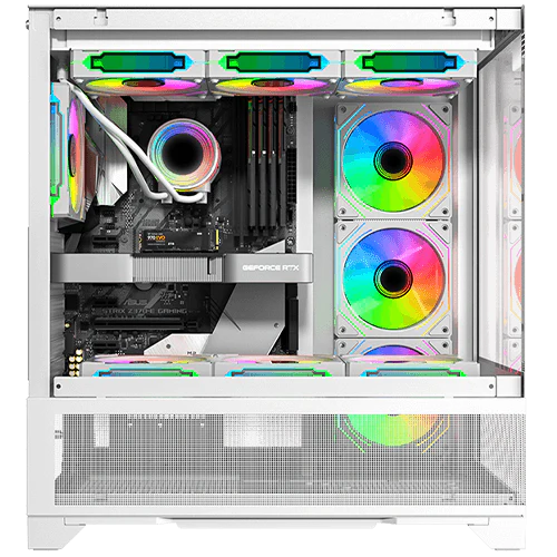 Twisted Minds Phantek-07 Mid Tower Gaming Case - White