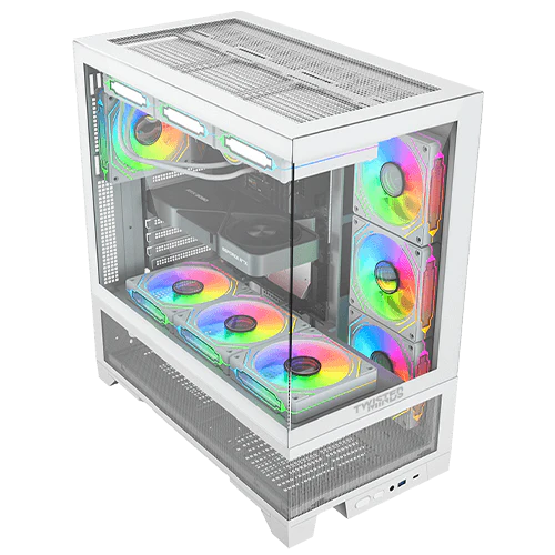 Twisted Minds Phantek-07 Mid Tower Gaming Case - White