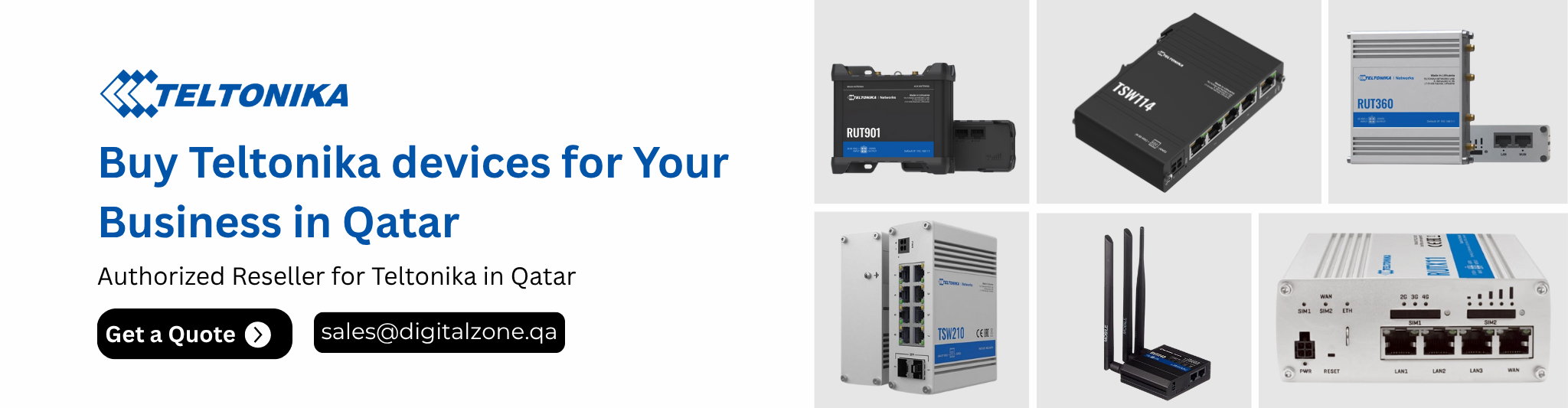 Buy Teltonika industrial routers & Switches from Digital Zone Qatar 