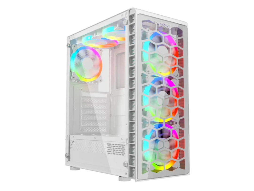 Buy Twisted Minds Killstreak-03 Mid Tower Glass Gaming PC Case - White