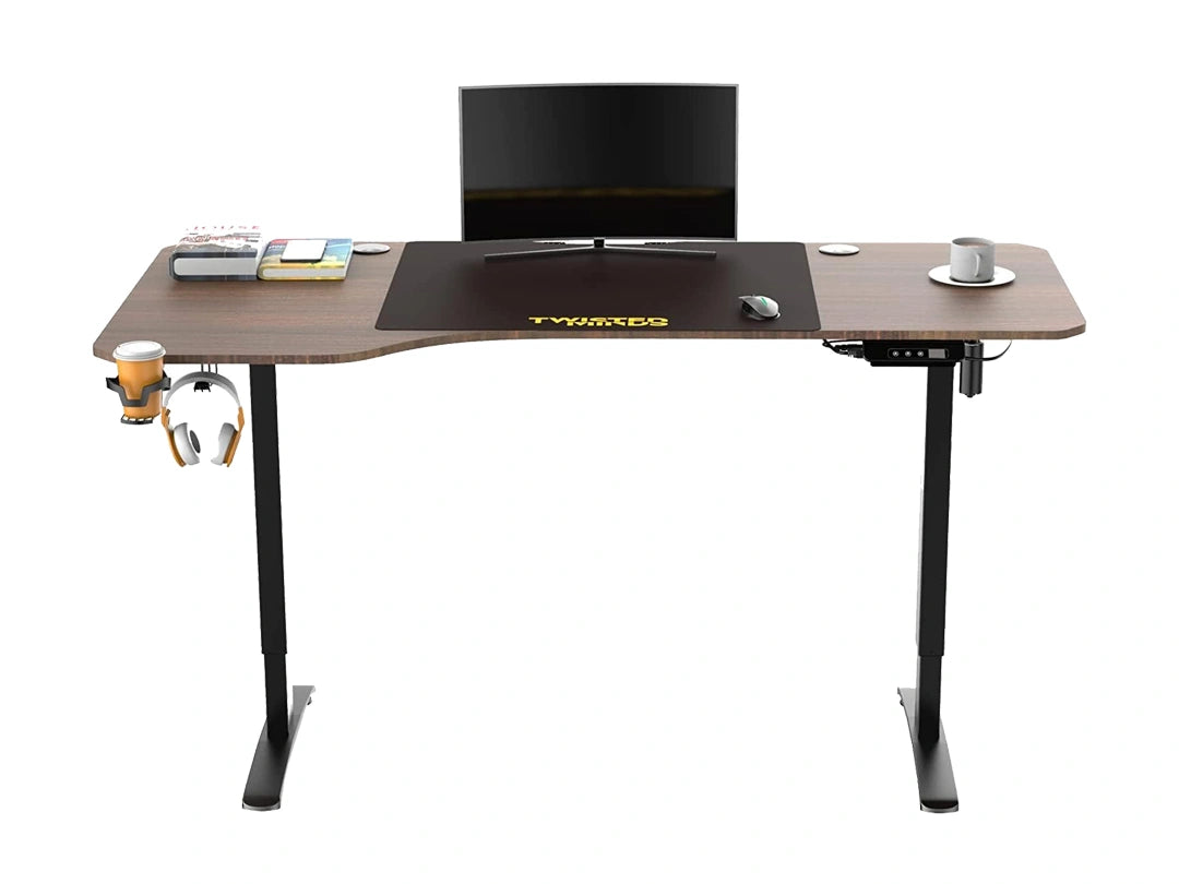 Twisted Minds T Shaped Gaming Desk Electric Height Adjustable-Left in Qatar