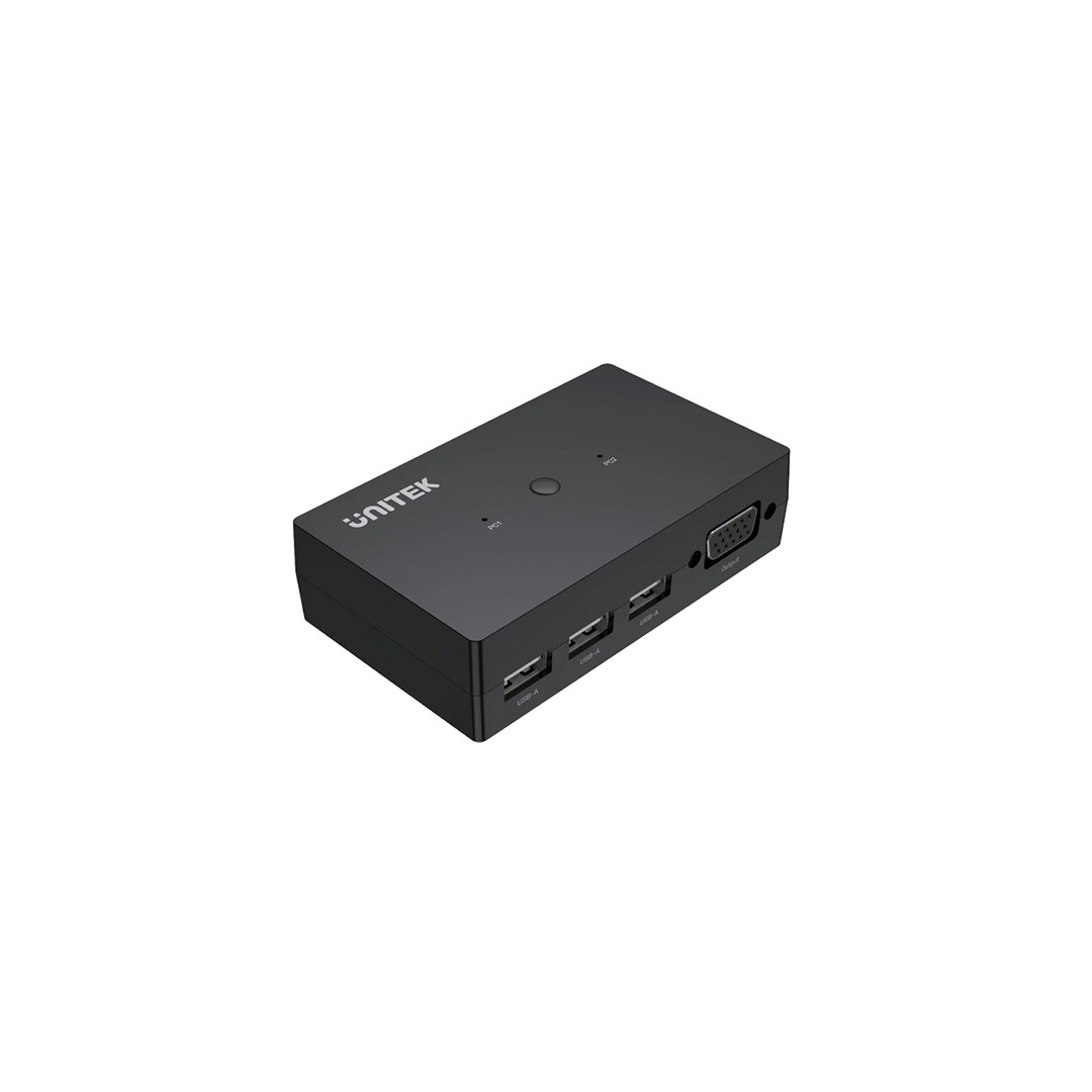 Unitek VGA KVM Switch 2In1Out with 3-Port USB2.0 Hub in Qatar