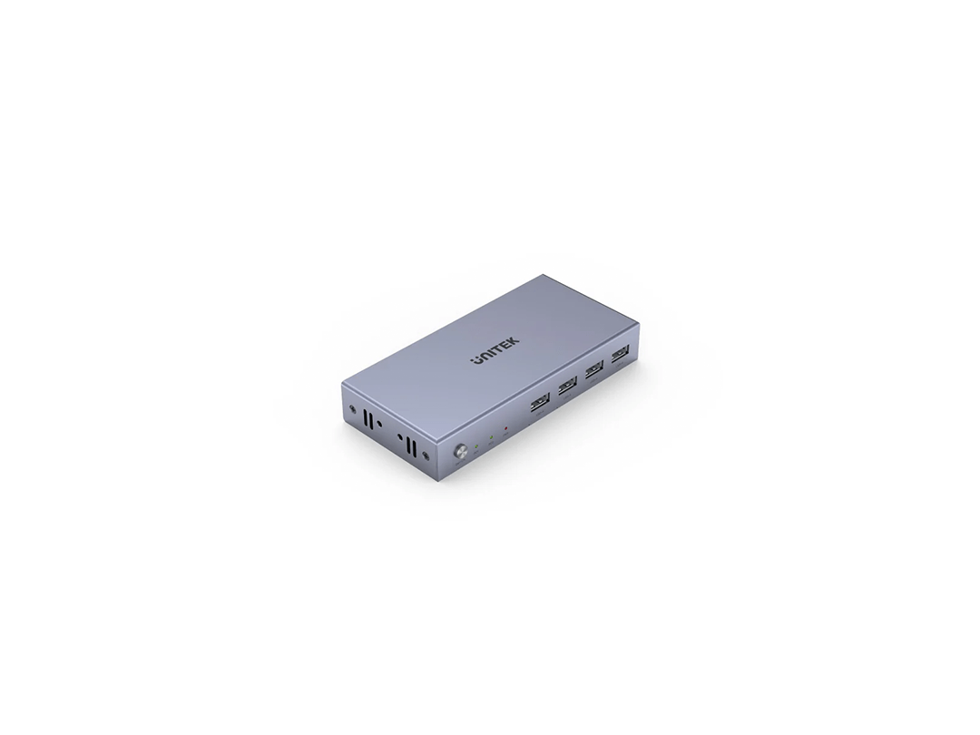 Unitek HDMI 4K 60HZ KVM Switch 2 IN 1 Out With 4 Port USB 2.0 Hub in Qatar