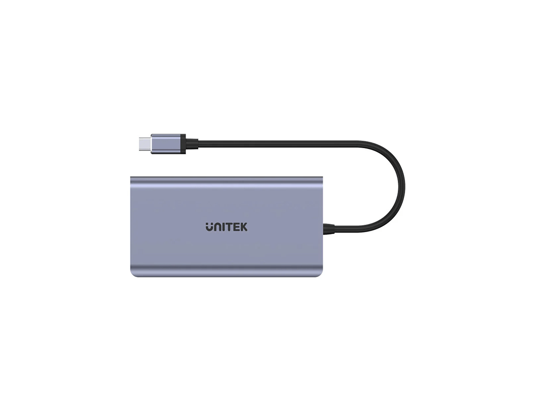 Unitek uHUB O8+ 8-in-1 USB-C Dual Display Hub with USB 5Gbps and PD 100W Charging in Qatar