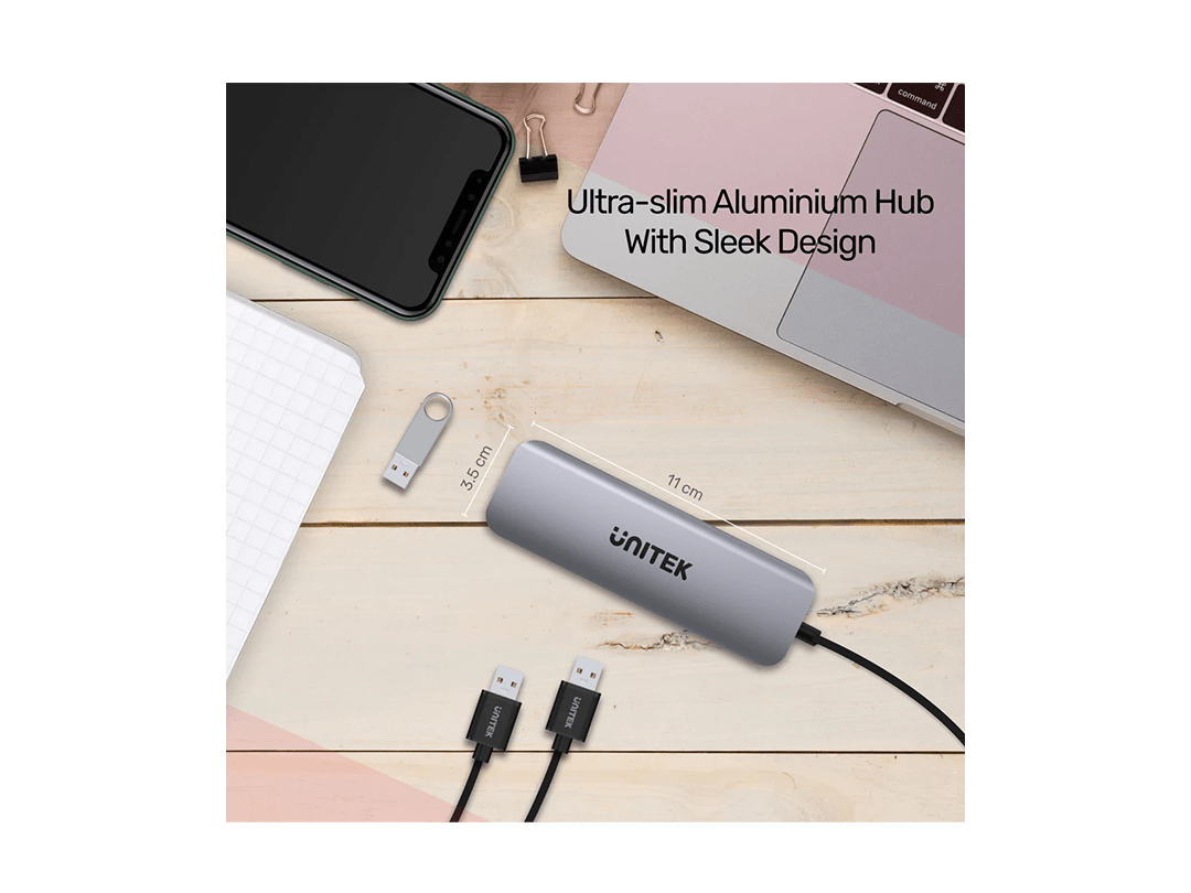 Unitek uHUB P5+ 6-in-1 USB-C Hub with HDMI and Dual Card Reader in Qatar