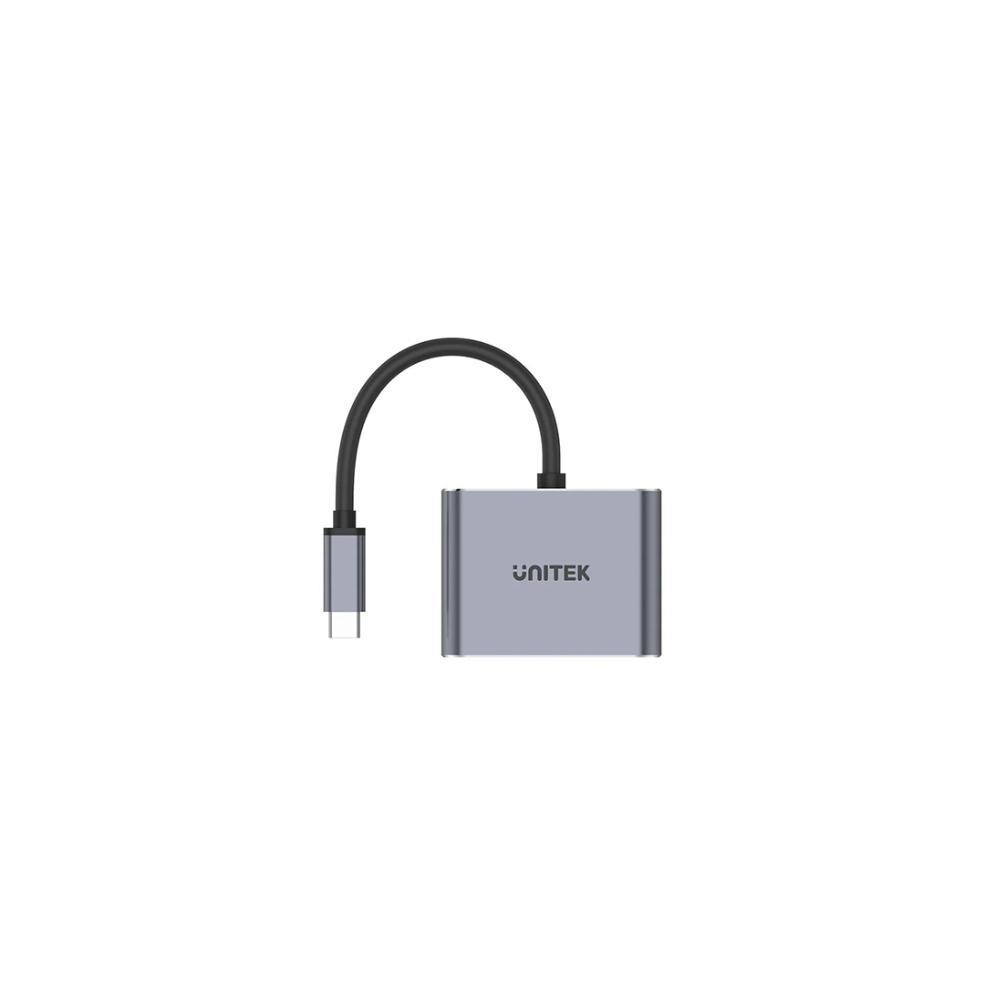 Unitek 4K 60Hz USB-C to HDMI 2.0 and VGA Adapter with MST Dual Monitor