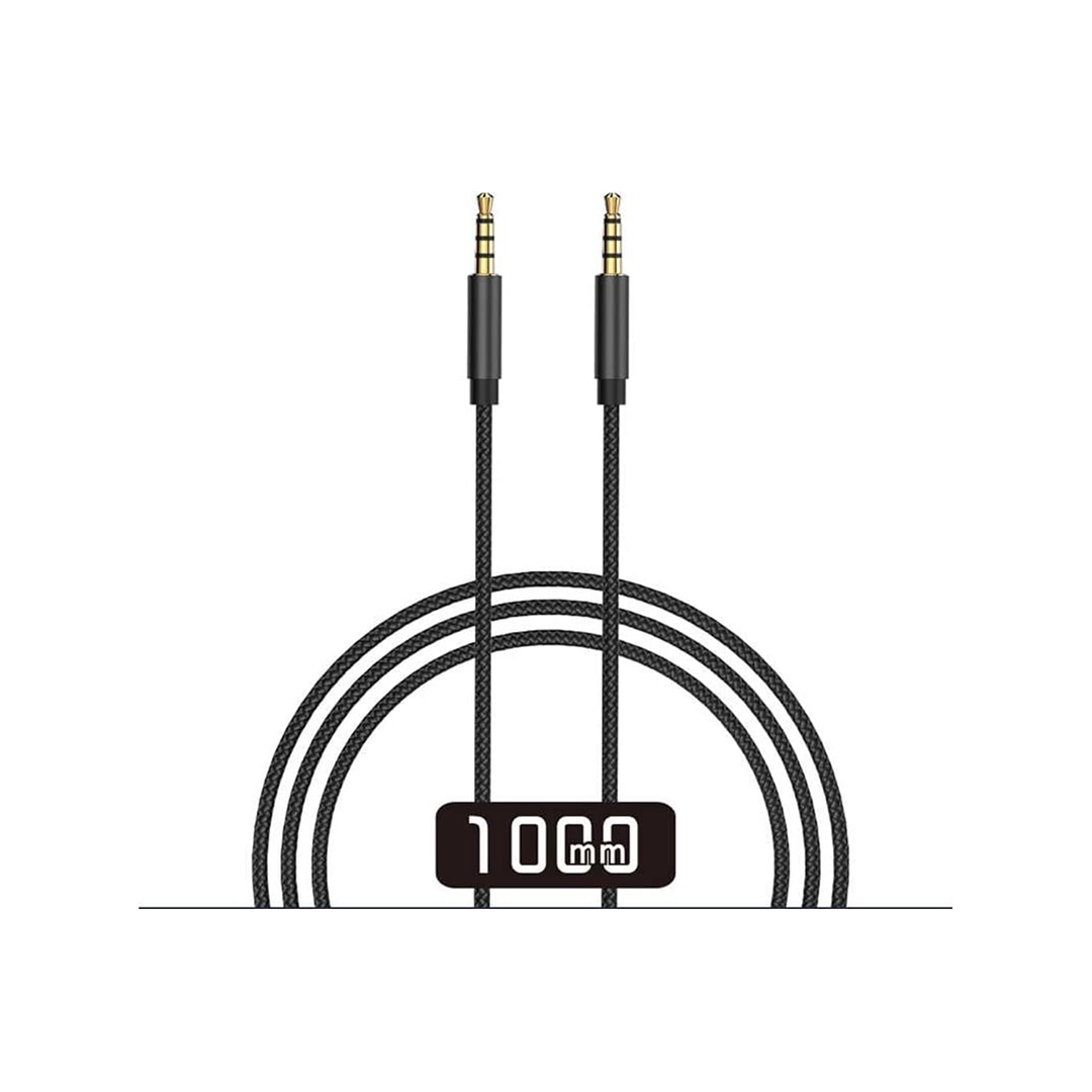 WIWU 3.5mm Stereo Aux Cable, Black - 1M