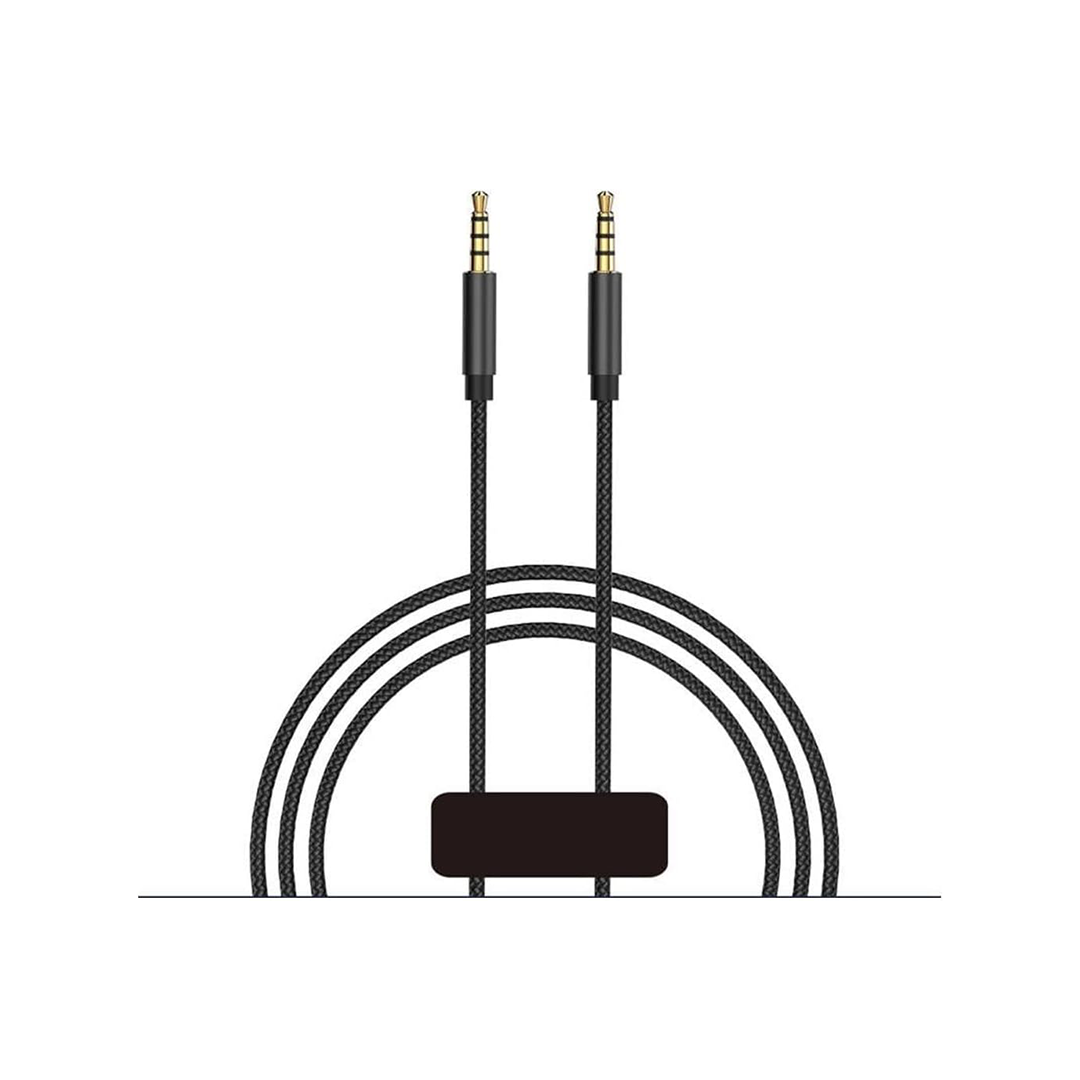 WIWU 3.5mm Stereo Aux Cable, Black - 1M