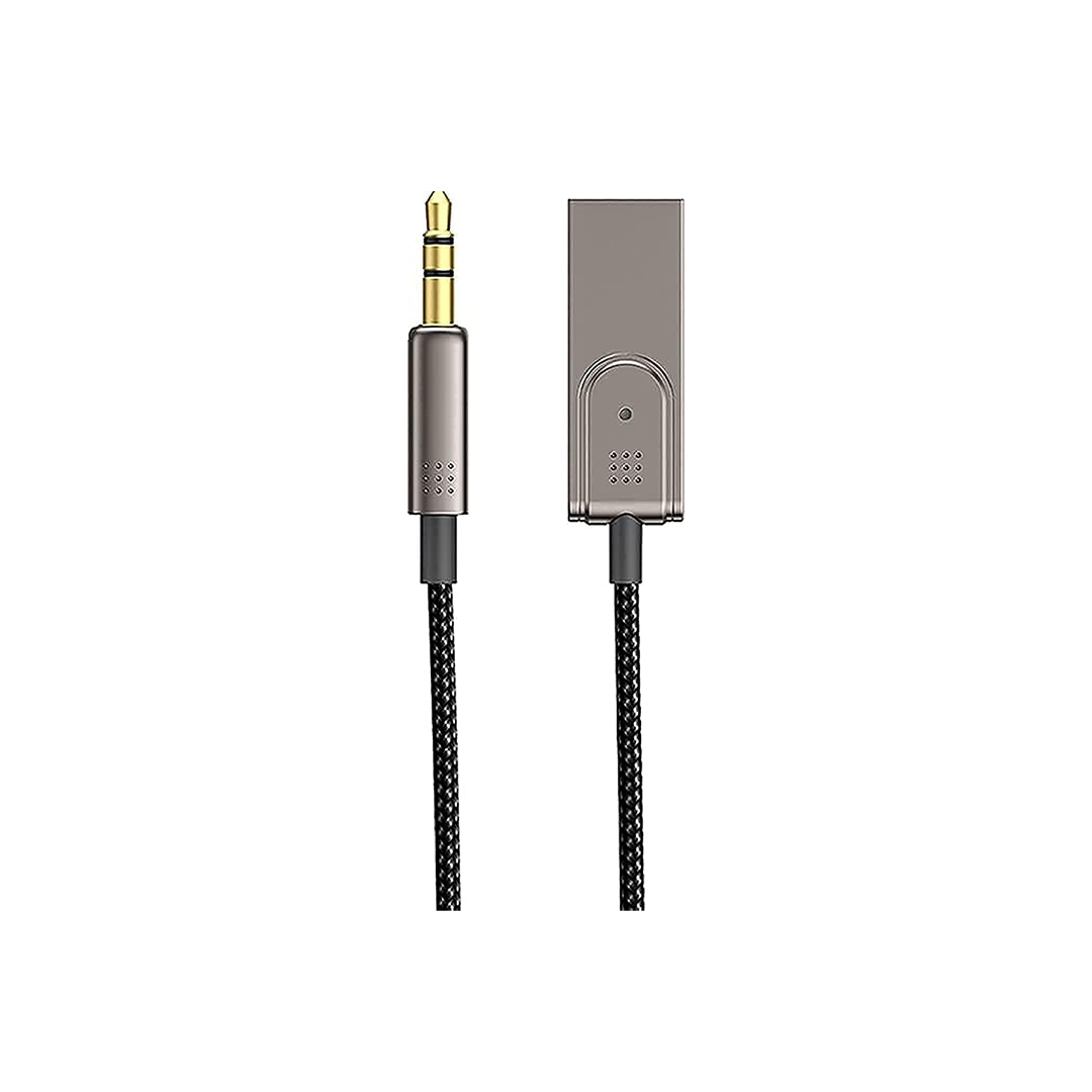 WIWU Car Wireless Audio Cable With Built-In Microphone - Black