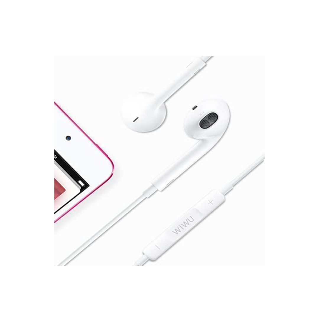 WIWU Earbuds with Lightning Connector 1.2m - White in Qatar