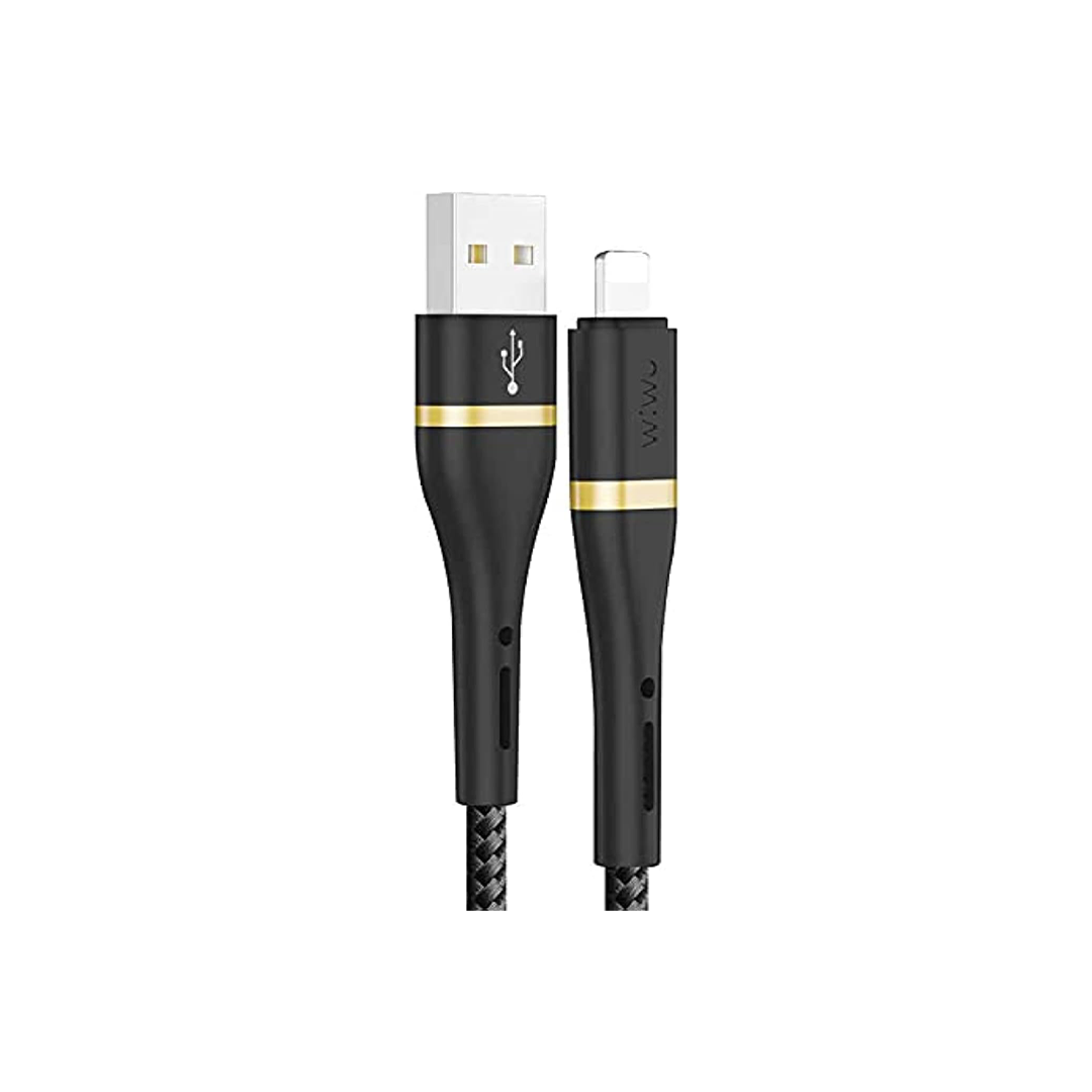 WIWU Elite Data Cable ED-105 3A USB And Type-C Compatible Lightning, Black - 1.2M